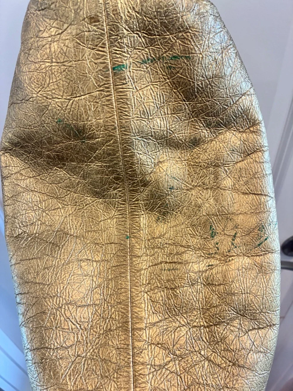 Bottega Veneta Large Maxi Metallic Gold Pouch